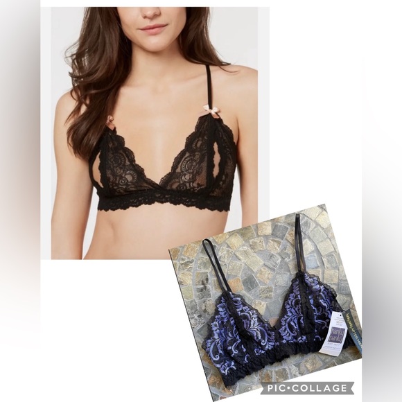 Hanky Panky Black After Midnight Peek-A-Boo Bralette - Picture 1 of 12